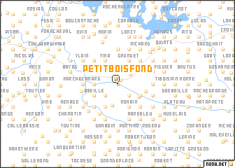 map of Petit Bois Fond