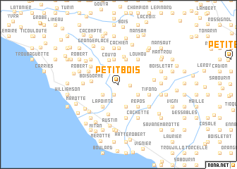 map of Petit Bois