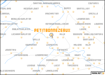 map of Petit Bonnezeaux
