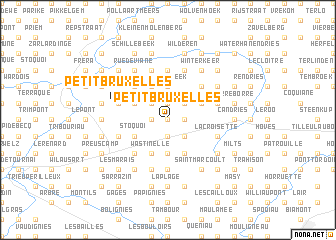 map of Petit Bruxelles