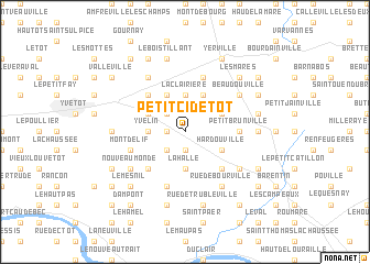 map of Petit Cidetot