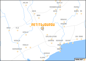 map of Petit Djourou