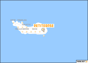 map of Petite Anse