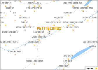 map of Petite Chaux