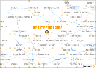 map of Petite-Fontaine