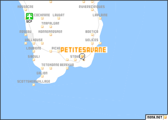 map of Petite Savane