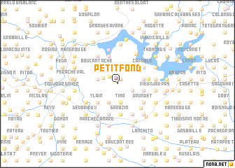 map of Petit Fond