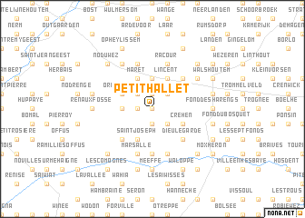 map of Petit-Hallet