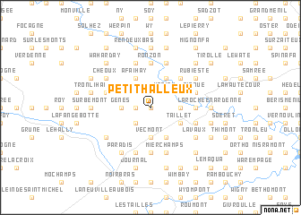 map of Petit Halleux