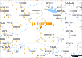 map of Petit Keryéau