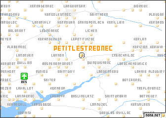 map of Petit Lestréonec