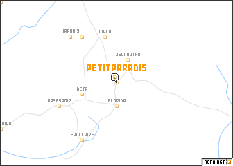 map of Petit Paradis