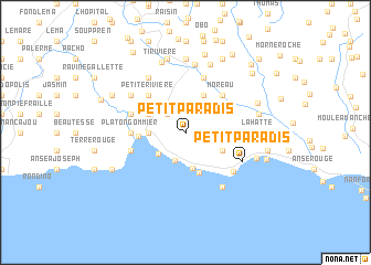 map of Petit Paradis