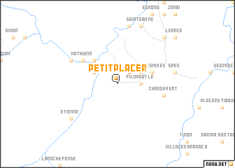 map of Petit Placer