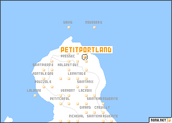 map of Petit Portland