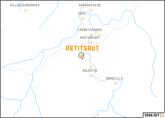 map of Petit Saut
