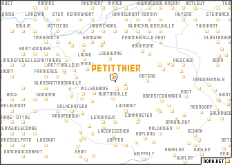 map of Petit-Thier