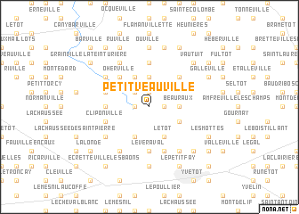 map of Petit Veauville