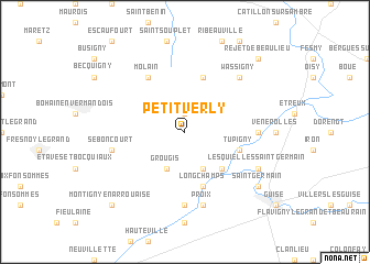map of Petit-Verly