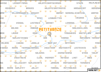 map of Petit Wanze