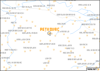 map of Petkovac