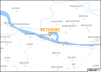 map of Petkovac