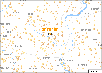 map of Petkovci