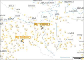 map of Petkovići