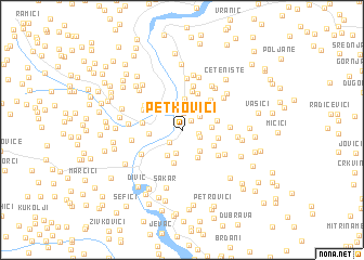 map of Petkovići