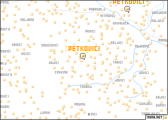 map of Petkovići