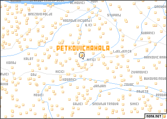 map of Petković Mahala