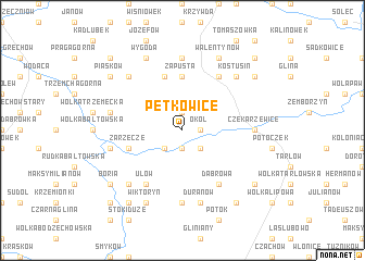 map of Pętkowice