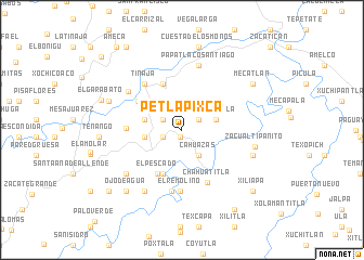 map of Petlapixca