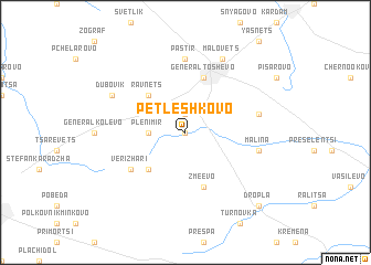 map of Petleshkovo