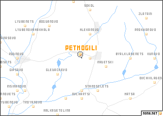 map of Pet Mogili