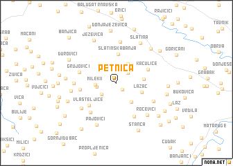 map of Petnica