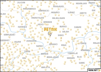 map of Petnik