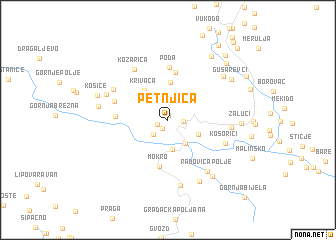 map of Petnjica