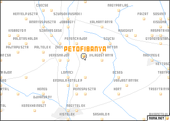 map of Petőfibánya