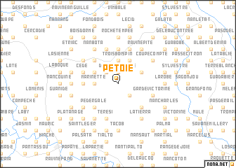 map of Pétoie