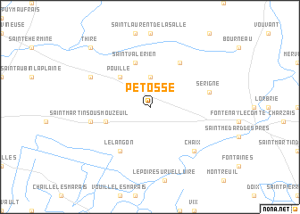 map of Pétosse