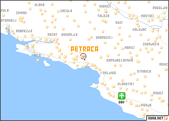 map of Petrača