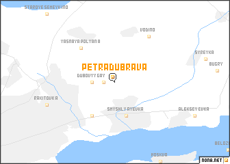 map of Petra-Dubrava