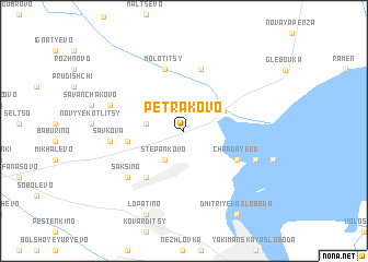 map of Petrakovo