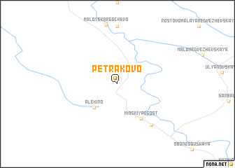 map of Petrakovo