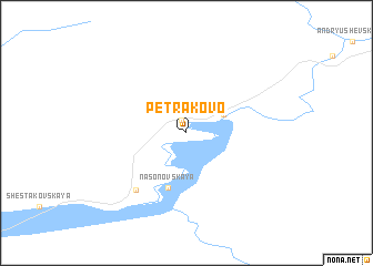 map of Petrakovo