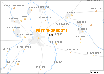 map of Petrakovskoye