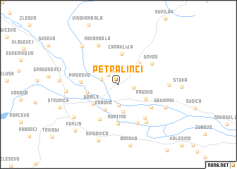 map of Petralinci