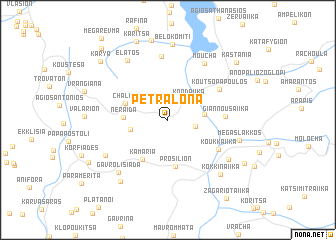 map of Petrálona