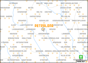 map of Petrálona